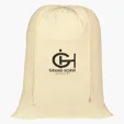 Cotton Laundry Bag with Front Pocket — view 2