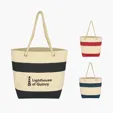 Cruising Cotton Canvas Tote Bag with Rope Handles — view 3