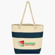 Cruising Cotton Canvas Tote Bag with Rope Handles