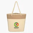 Burlap Rope Tote Bag