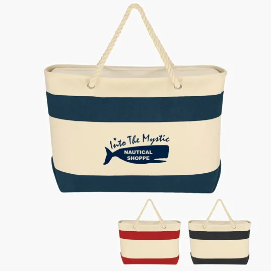 Large Cruising Tote Bag With Rope Handles — view 3