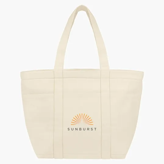 Aware™ Recycled Cotton Cooler Tote Bag, 20 Can — view 2