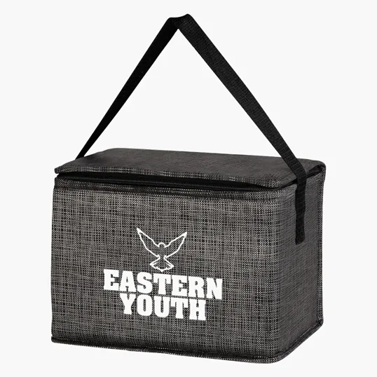 Crosshatch Non-Woven Lunch Bag — view 4