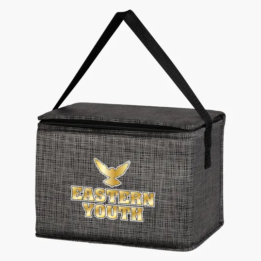Crosshatch Non-Woven Lunch Bag — view 2