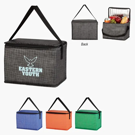 Crosshatch Non-Woven Lunch Bag — view 5