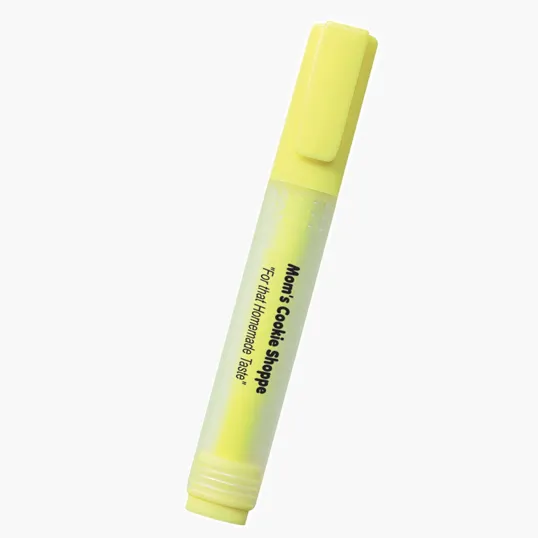 Frosted Barrel Highlighter with Chisel Tip — view 2