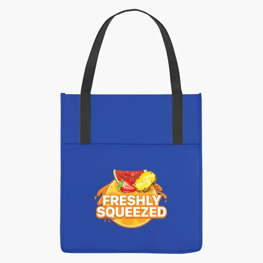 Non-Woven Shopper's Pocket Recycled Tote Bag — view 2