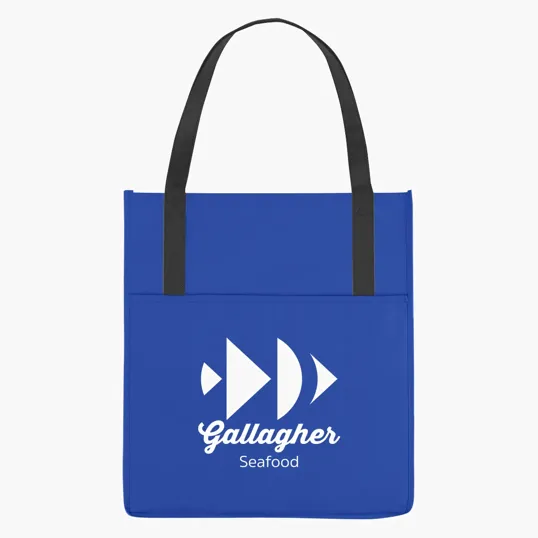 Non-Woven Shopper's Pocket Recycled Tote Bag — view 5