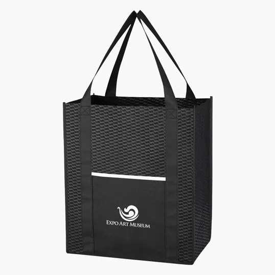 WAVE DESIGN Non-Woven Wave Shopper Tote Bag — view 6