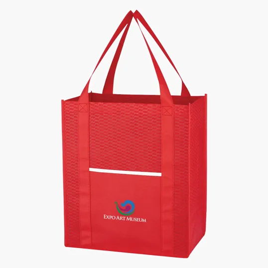 WAVE DESIGN Non-Woven Wave Shopper Tote Bag — view 3