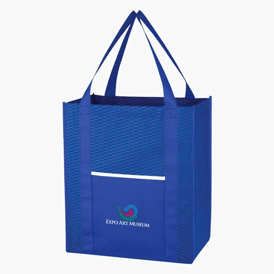 WAVE DESIGN Non-Woven Wave Shopper Tote Bag — view 4