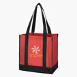 Non-Woven Two-Tone Shopper Tote Bag — view 3