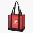 Non-Woven Two-Tone Shopper Tote Bag — view 9