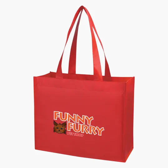 Matte Laminated Non-Woven Shopper Tote Bag — view 3