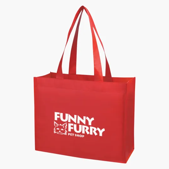Matte Laminated Non-Woven Shopper Tote Bag — view 9