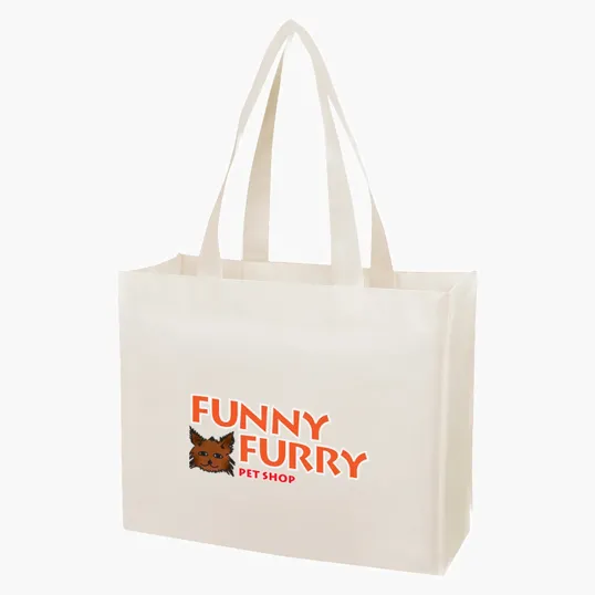 Matte Laminated Non-Woven Shopper Tote Bag — view 5