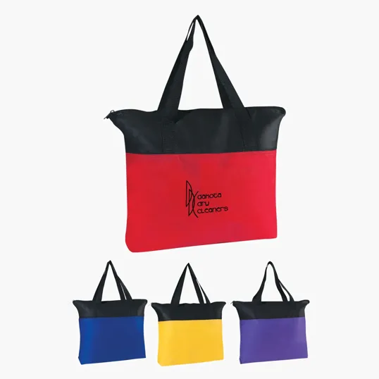 Non-Woven Zippered Recycled Tote Bag — view 4