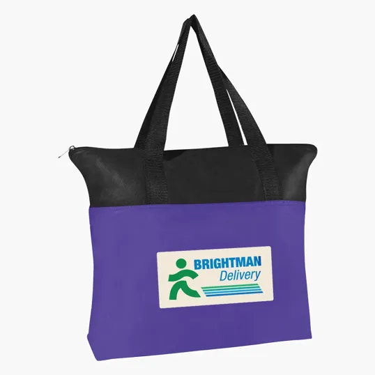Non-Woven Zippered Recycled Tote Bag