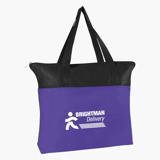 Non-Woven Zippered Recycled Tote Bag — view 5
