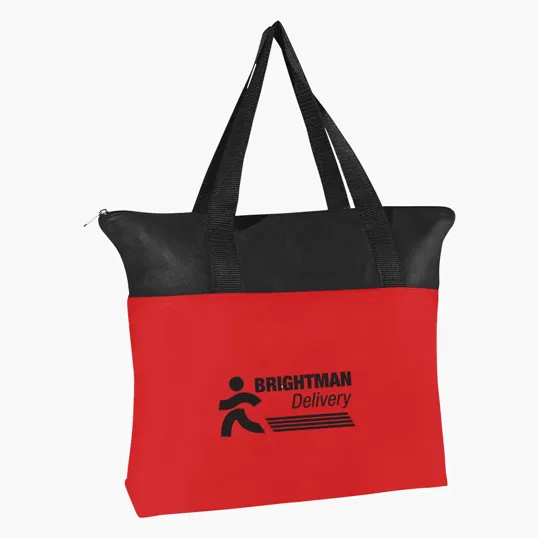 Non-Woven Zippered Recycled Tote Bag — view 6
