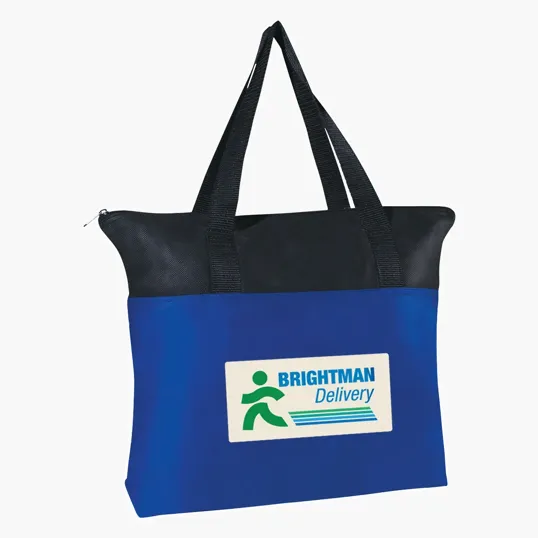 Non-Woven Zippered Recycled Tote Bag — view 3