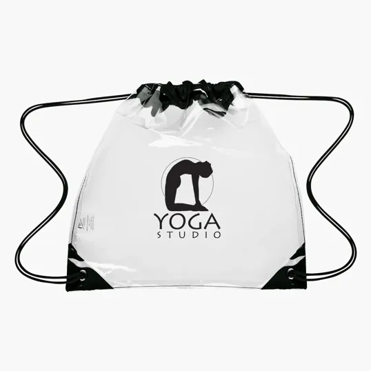 Touchdown Clear EVA Drawstring Backpack — view 2