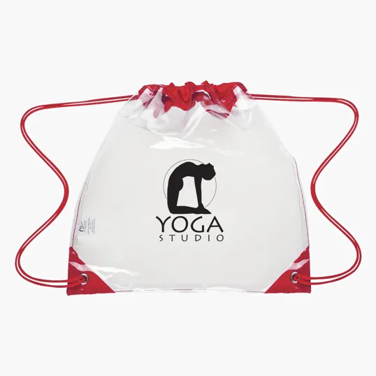 Touchdown Clear EVA Drawstring Backpack — view 5