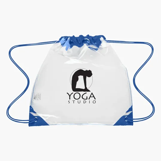 Touchdown Clear EVA Drawstring Backpack — view 6