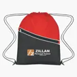 Non-Woven Two-Tone Sports Pack with Zippered Pocket — view 3