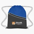 Non-Woven Two-Tone Sports Pack with Zippered Pocket — view 4