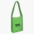 Non-Woven Messenger Tote Bag with Hook and Loop Closure — view 2