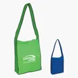 Non-Woven Messenger Tote Bag with Hook and Loop Closure — view 3