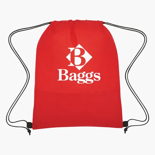 Wave Design Non-Woven Drawstring Bag — view 5