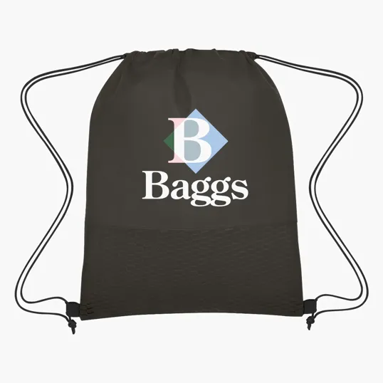 Wave Design Non-Woven Drawstring Bag