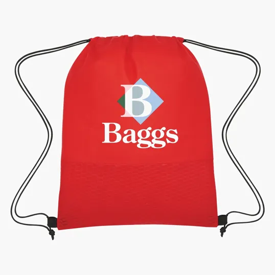 Wave Design Non-Woven Drawstring Bag — view 2