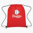 Wave Design Non-Woven Drawstring Bag — view 2