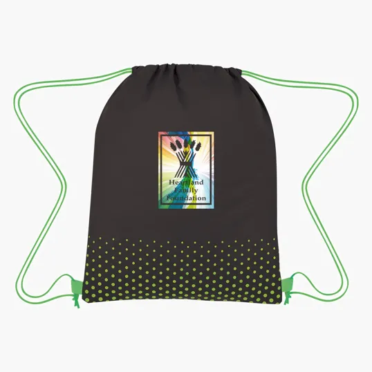 Connect The Dots Non-Woven Drawstring Bag — view 2