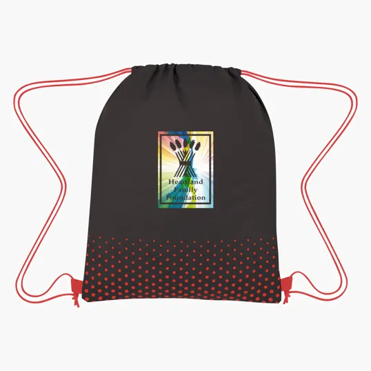 Connect The Dots Non-Woven Drawstring Bag — view 3