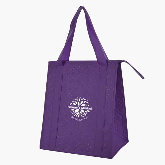 Dimples Non-Woven Cooler Tote Bag — view 12