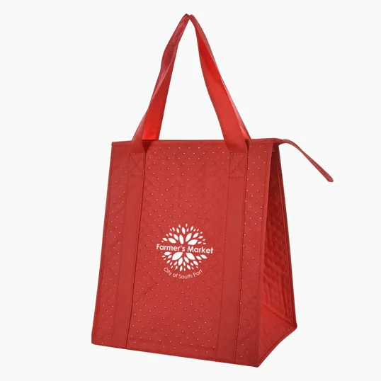 Dimples Non-Woven Cooler Tote Bag — view 13