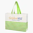 Non-Woven Horizontal Stripe Tote Bag — view 5