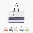 Non-Woven Horizontal Stripe Tote Bag — view 11