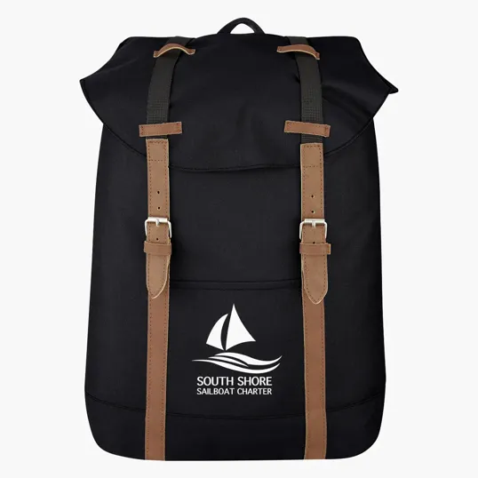 Flap Drawstring Backpack — view 3