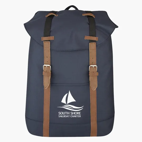 Flap Drawstring Backpack — view 4