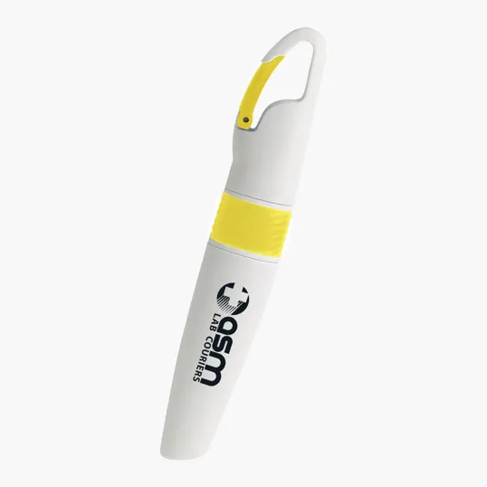 Carabiner Highlighter with Chisel Tip — view 3