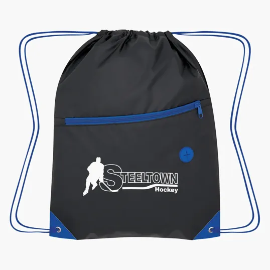 Color Pop Recycled Drawstring Bag — view 11