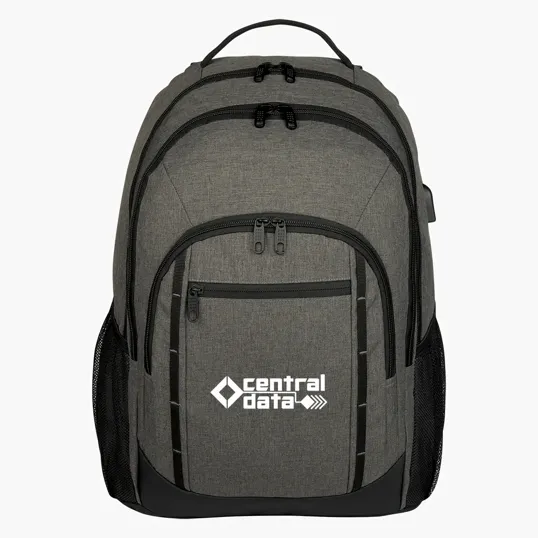 Reagan Heathered Laptop Backpack — view 2