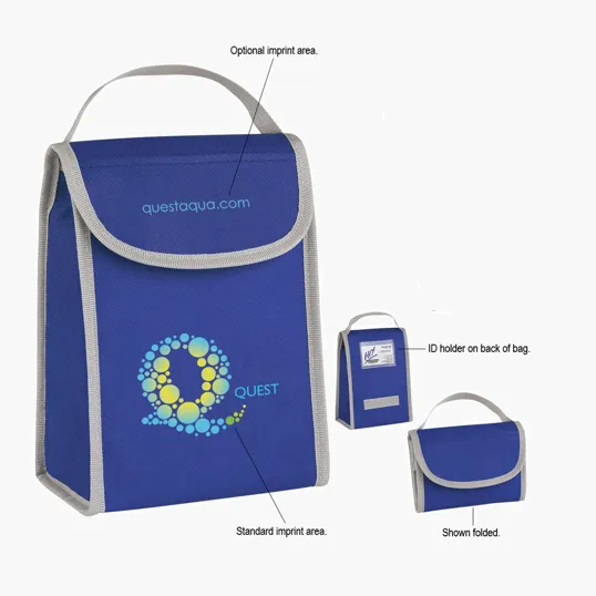 Non-Woven Folding Identification Lunch Bag — view 3
