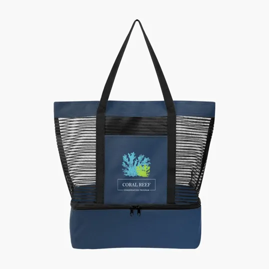 Marley rPET Mesh Tote Bag With Cooler — view 2