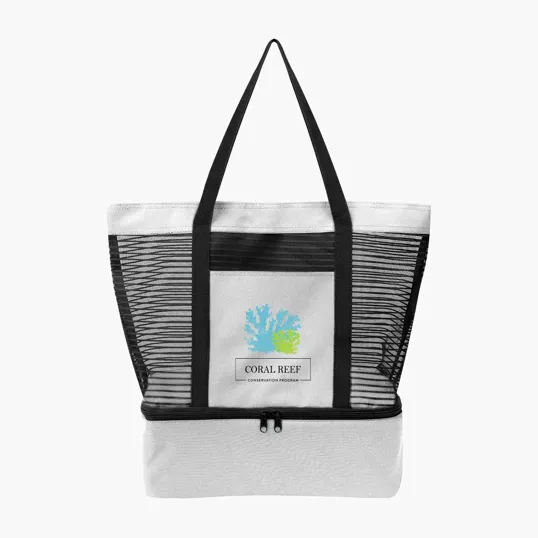 Marley rPET Mesh Tote Bag With Cooler — view 3
